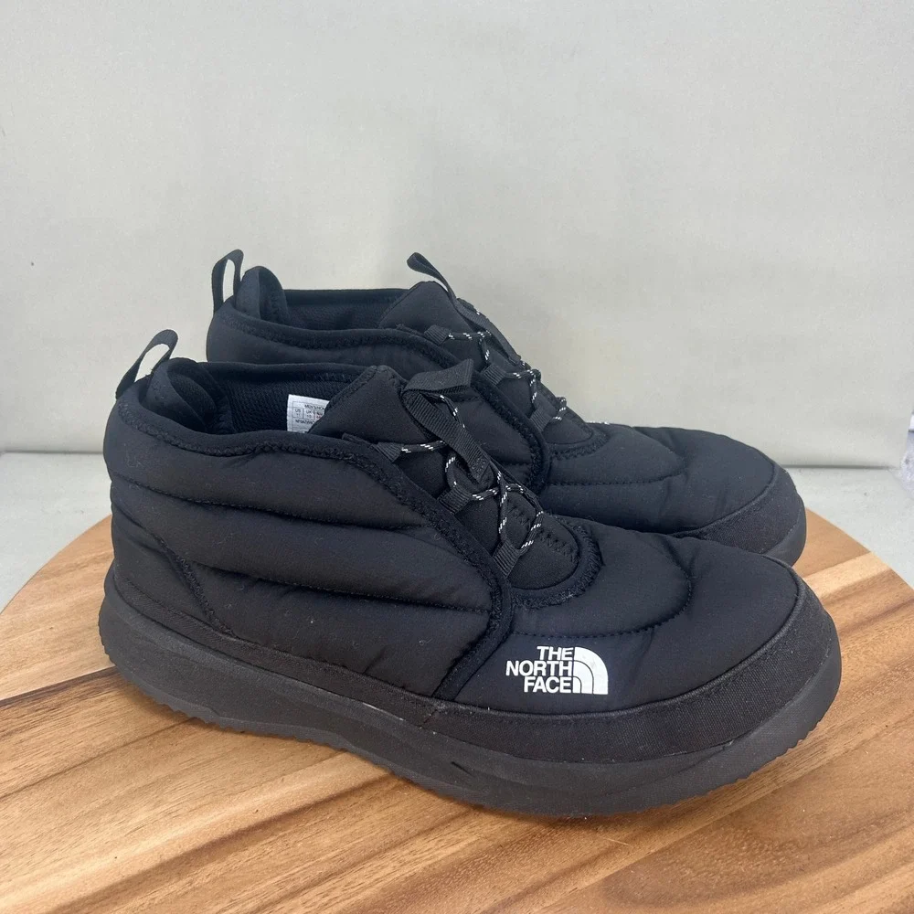 The North Face Thermoball Traction Bootie Mens 11 Black Nylon Lightweight